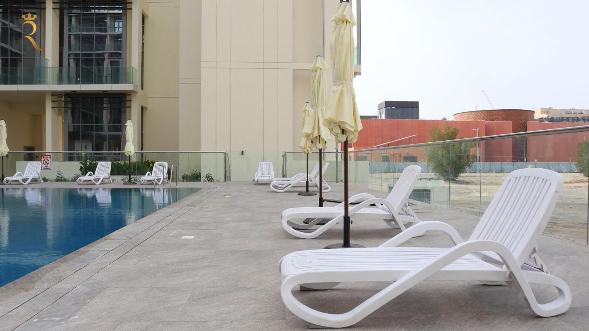 Premium Transit Escape 2Br Oasis Delight In Masdar City Apartment Abu Dhabi Exterior photo